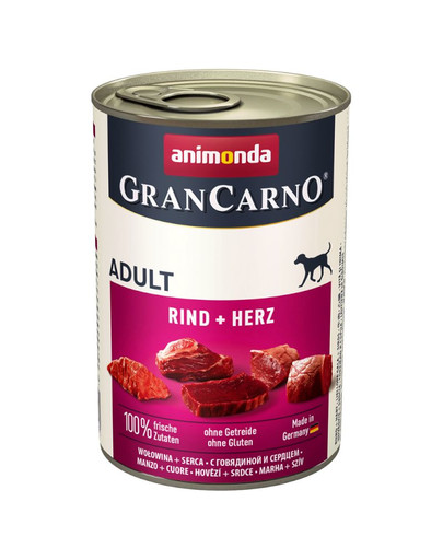 ANIMONDA GranCarno Adult hovězí & srdce 12 x 400 g