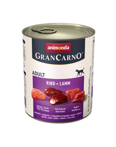GranCarno zestaw z wołowiną i jagnięciną 12 x 400 g