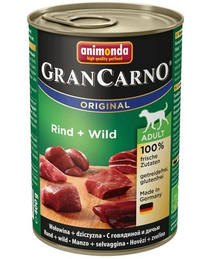 ANIMONDA Gran Carno Adult hovězí & zvěřina 12 x 400 g
