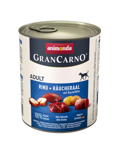 GranCarno zestaw z wołowiną, węgorzem i ziemniakami 12 x 400 g