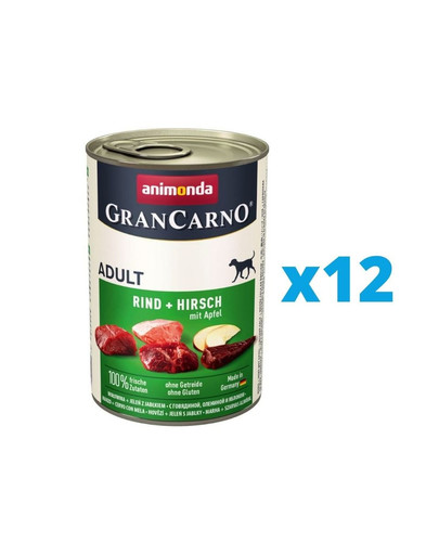 ANIMONDA GranCarno Adult jelení & jablko 12 x 400 g