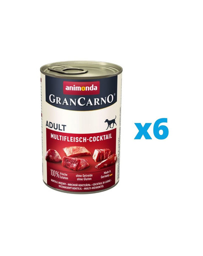 ANIMONDA GranCarno Adult masový kokteil 6 x 400 g