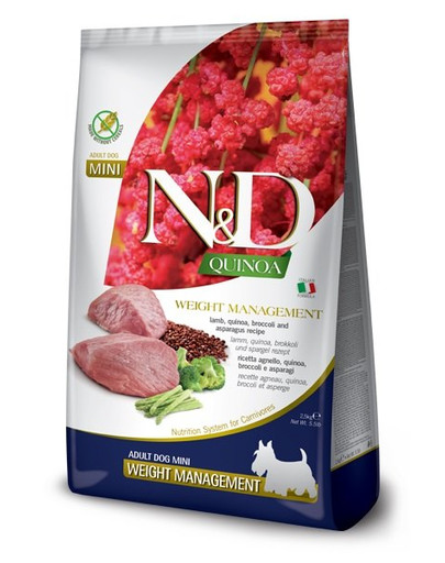 N&D Quinoa Dog Weight Management Lamb & Broccoli 2,5 kg