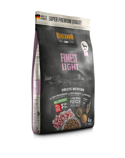 BELCANDO Finest Light 4 kg granule pro malé a střední psy s nadváhou