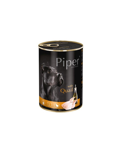 DOLINA NOTECI PIPER s křepelkou konzerva pro dospělé psy 400g