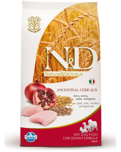 N&D Low Grain Dog Adult Mini Chicken & Pomegranate 2,5 kg