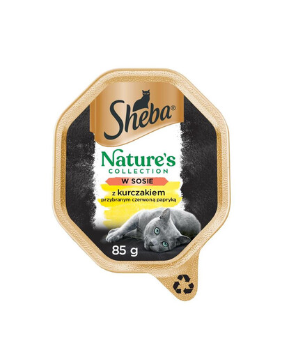 SHEBA Nature's Collection 85 g v kuřecí a pepřové omáčce