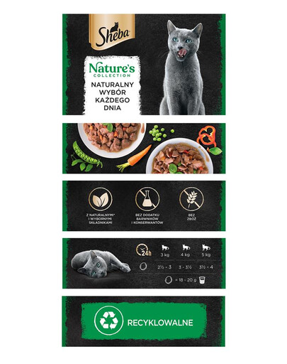 SHEBA Nature's Collection 85 g v kuřecí a pepřové omáčce