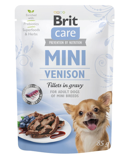 BRIT Care Mini Venison fillets in gravy 24 x 85 g