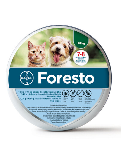 BAYER FORESTO pro kočky a psy do 8 kg