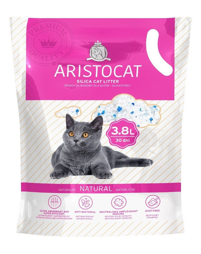 ARISTOCAT Silikonové stelivo pro kočky 4x 3,8 L, bez zápachu