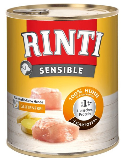 RINTI Sensible konzerva s bramborami pro citlivé psy 800 g