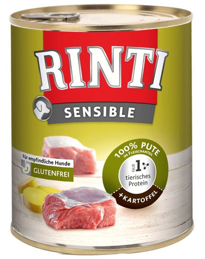 RINTI Sensible konzerva s bramborami pro citlivé psy 800 g