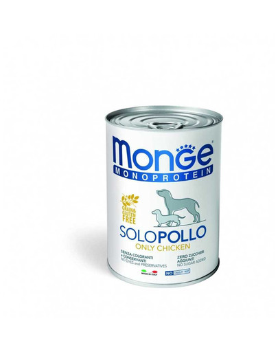 MONGE Monoprotein Solo Konzervy 400g