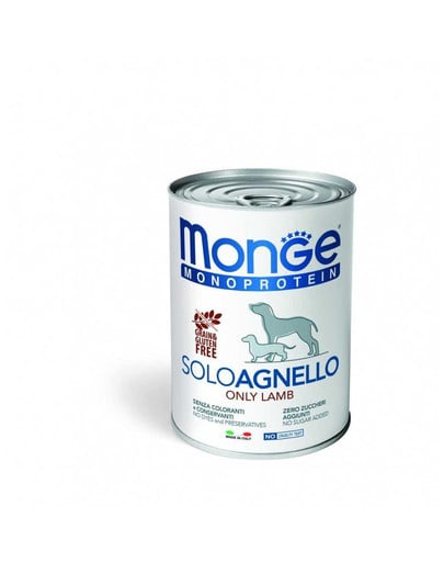 MONGE Monoprotein Solo Konzervy 400g