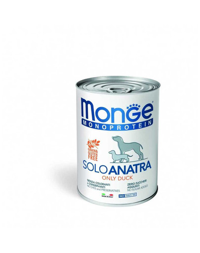 MONGE Monoprotein Solo Konzervy 400g