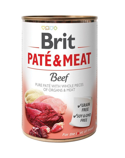 BRIT Pate&Meat 6 x 400 g psí paštiky v konzervě