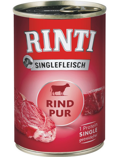 RINTI Singlefleisch Pure monoproteinové krmivo pro dospělé psy 400 g