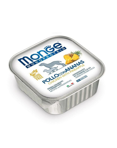 MONGE Fruit Dog Monoprotein vanička 150g
