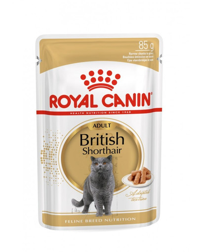 ROYAL CANIN British Shorthair vlhké krmivo v omáčce pro dospělé britské krátkosrsté kočky