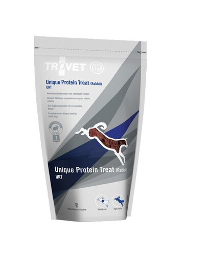 TROVET Unique Protein Treat Rabbit URT funkční pamlsky pro psy 125 g