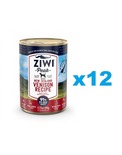 ZIWIPEAK Dog zvěřina 12 x 390 g