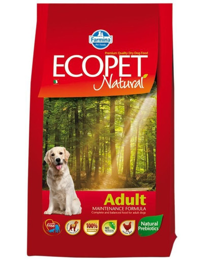 Krmivo FARMINA Ecopet Natural Adult Medium 12 kg pro dospělé psy středních plemen