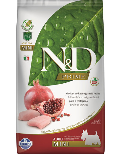 N&D Grain Free Dog Adult Mini Chicken & Pomegranate 2,5 kg