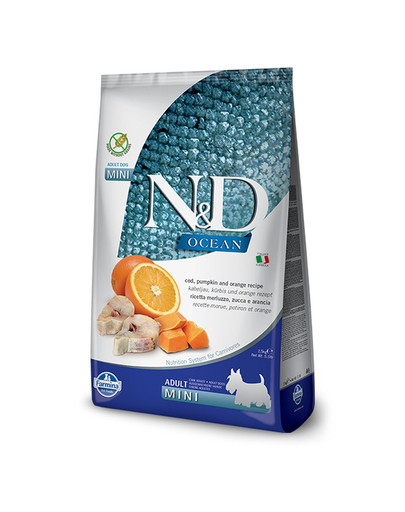 N&D Ocean Adult Mini Codfish & Pumpkin & Orange 2,5 kg