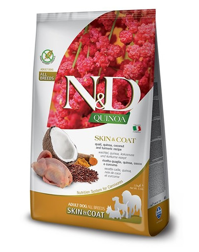 N&D Quinoa Skin&Coat Quail & Coconut Mini 2,5 kg