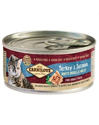 CARNILOVE Cat Adult Turkey & Salmon 24 x 100g