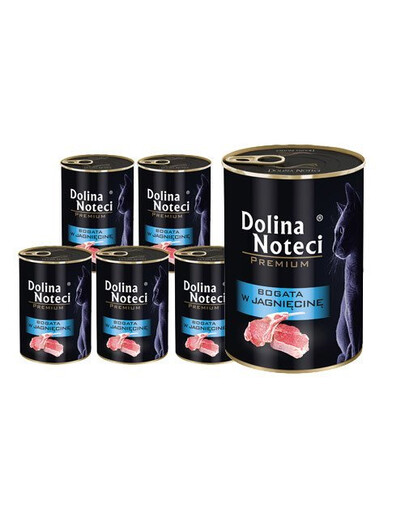 DOLINA NOTECI Premium bohaté na jehněčí pro dospělé kočky 12x400 g