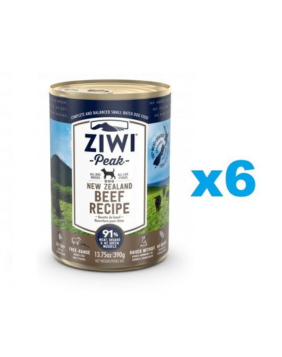 ZIWIPEAK Dog Beef 6x390 g