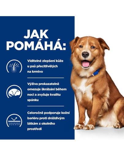 HILL'S Prescription Diet Canine Derm Complete 12 kg krmivo pro posílení kůže psů