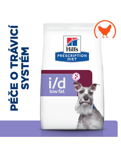 HILL'S Prescription Diet Digestive Care i/d Canine Nízkotučné kuře 12 kg