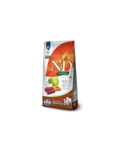 FARMINA N&D Venison Pumpkin & Apple Adult Medium & Maxi suché krmivo pro psy 12 kg