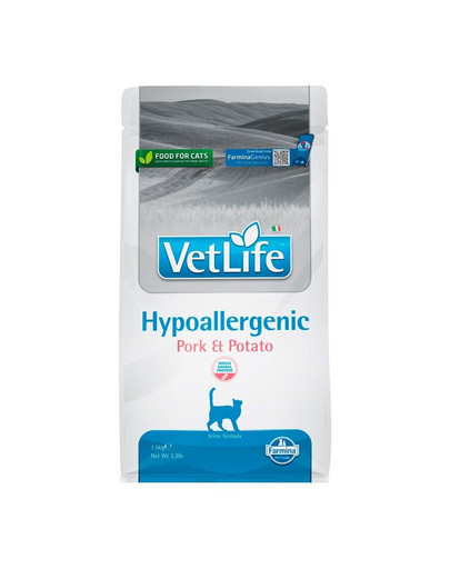 FARMINA Vet Life Natural Cat Hypo Pork & Potato 1.5 kg