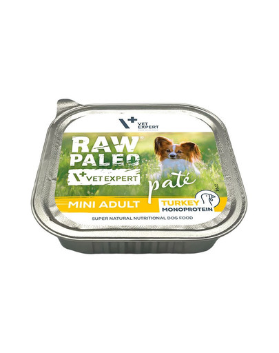 VETEXPERT Raw Paleo Pate Adult Mini Turkey 150g