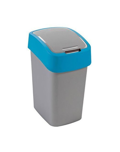 CURVER Odpadkový koš FLIP BIN 9l stříbrný/modrý
