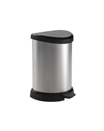 Odpadkový koš CURVER, DECO BIN, stříbrný, 20l