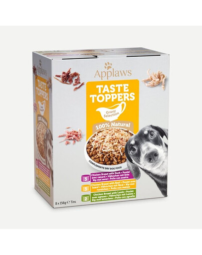 APPLAWS Taste Toppers Multipack konzervy v omáčce pro psy 8x156g