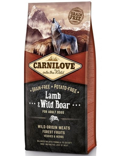 CARNILOVE Dog Adult Lamb & Wild Boar 12 kg
