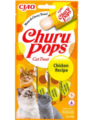 INABA Churu Pops Chicken 4x15g s kuřecím masem pro kočky