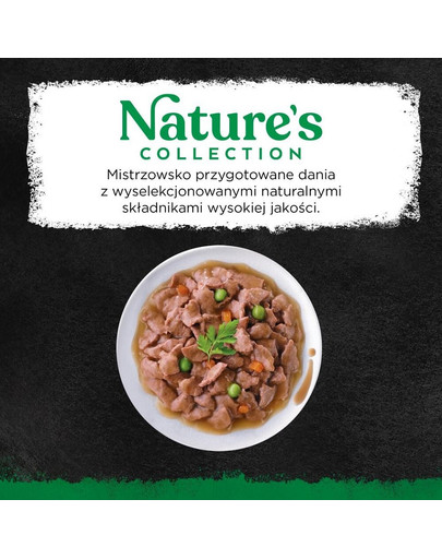 SHEBA Nature's Collection Směs chutí v omáčce s kuřecím masem zdobeným červenou paprikou, s lososem zdobeným hráškem 32x85g