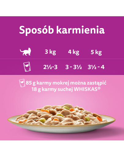 WHISKAS dospělá saszetka 48x85g Krémové variace mokré krmivo pro dospělé kočky