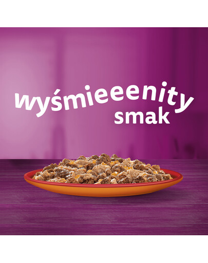 WHISKAS Adult 85 g mokré krmivo pro dospělé kočky v želé s hovězím a drůbežím masem