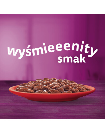 WHISKAS Adult 85g mokré krmivo pro dospělé kočky v hovězí omáčce