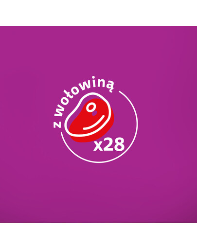 WHISKAS Adult 85g mokré krmivo pro dospělé kočky v hovězí omáčce