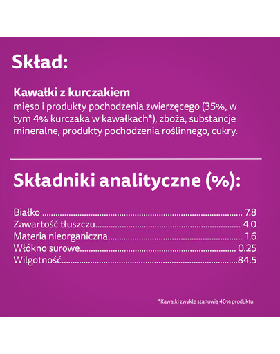 WHISKAS Adult 85g mokré krmivo pro dospělé kočky v želé s kuřecím masem