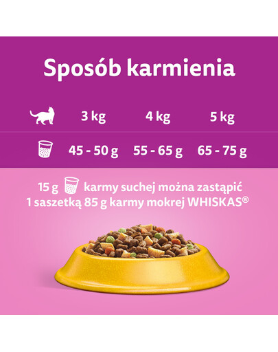 WHISKAS Adult 300g suché krmivo pro dospělé kočky s lahodným tuňákem